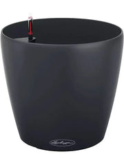 Lechuza Classico Color Eco 43 Plant Pot 40cm Height 36.5cm Dia All Inclusive Set Dark Grey