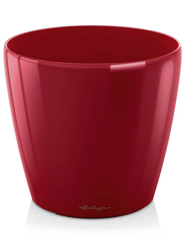 Lechuza Classico Plant Pot 20cm Height 20cm Dia Scarlet Red High-gloss