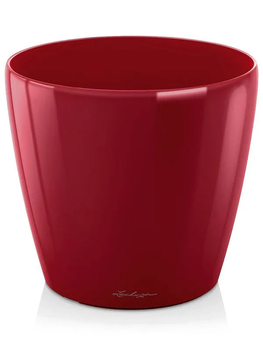 Lechuza Classico Plant Pot 20cm Height 20cm Dia Scarlet Red High-gloss