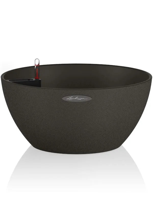 Lechuza Cubeto Color 30 Plant Pot 13cm Height 28.5cm Dia All inclusive Set Graphite Black