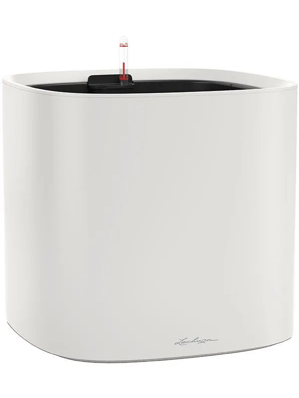 Lechuza Pila Color Plant Pot 32.6cm Height 29cm Dia All Inclusive Set Light Grey