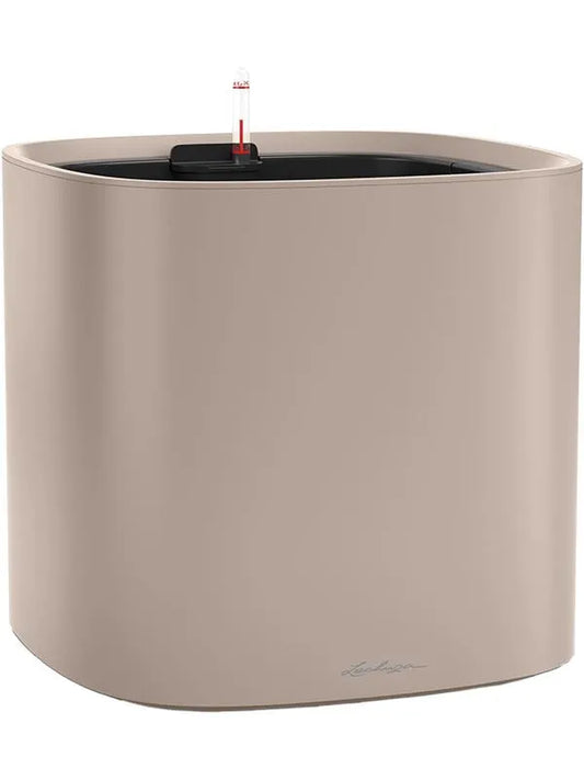 Lechuza Pila Color Plant Pot 32.6cm Height 29cm Dia All Inclusive Set Sand Brown