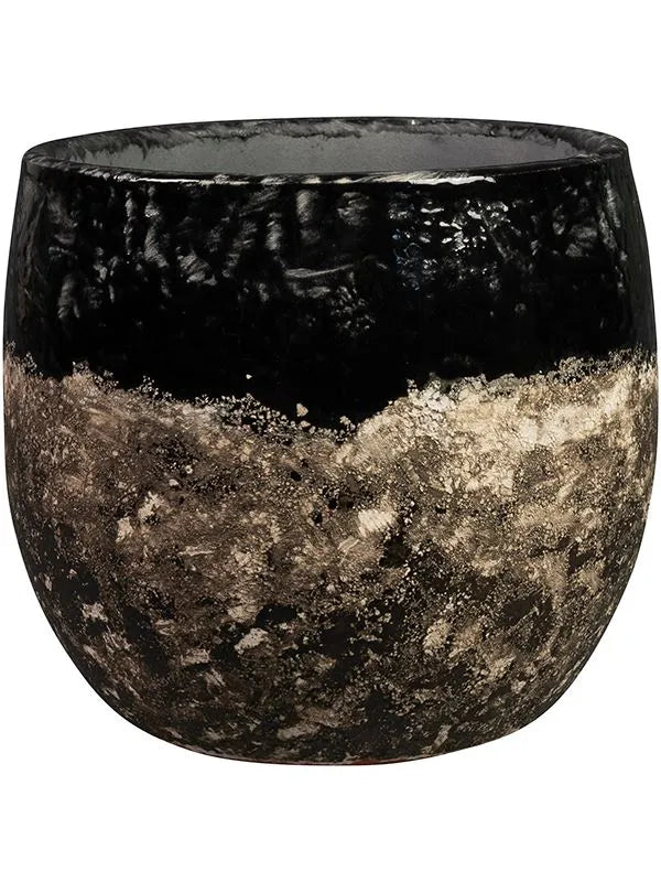 Lindy Plant Pot 13cm Height 11cm Dia Pot Black