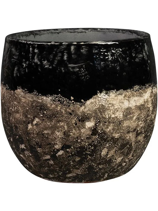 Lindy Plant Pot 13cm Height 11cm Dia Pot Black