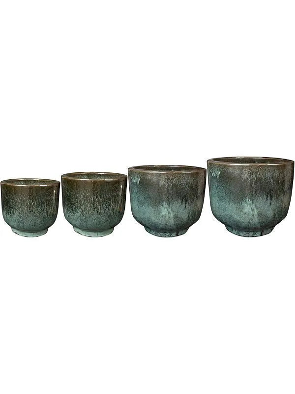 Linne Plant Pot 47cm Height cm Dia Pot Holly Green (set of 4)