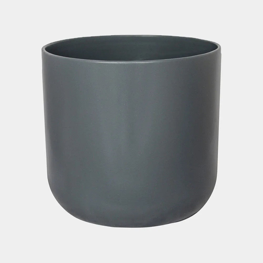 Lisbon Planter Charcoal 26cm Height 26cm Dia