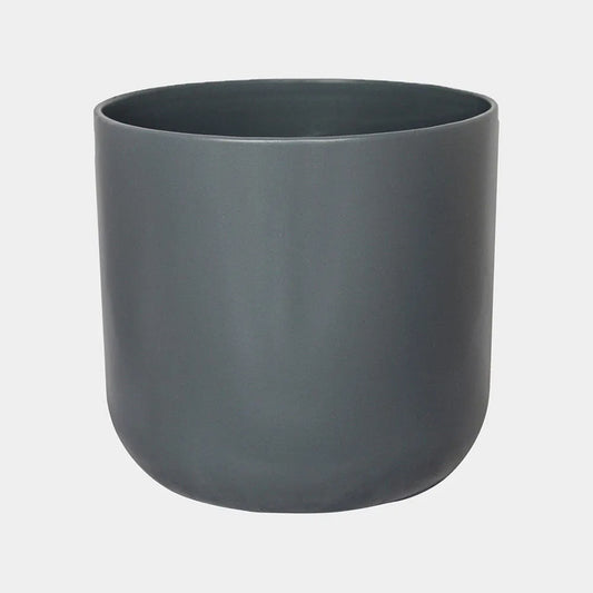 Lisbon Planter Charcoal 26cm Height 26cm Dia