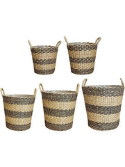 Lizzy Plant Pot 40cm Height cm Dia Pot Black (set of 5)