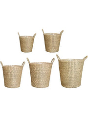 Lizzy Plant Pot 40cm Height cm Dia Pot Natural (set of 5)