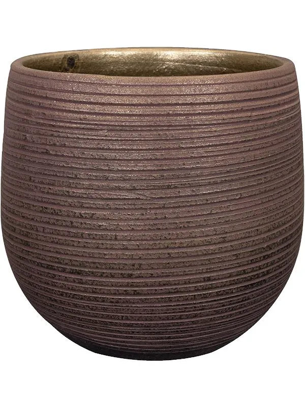Lydia Plant Pot 20cm Height 19cm Dia Pot Shiny Purple