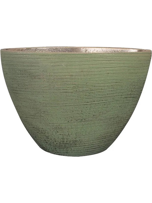 Lydia Plant Pot 25cm Height 14cm Dia Planter Shiny Green