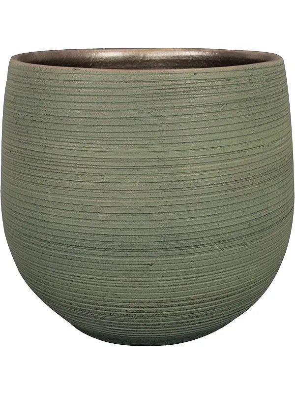 Lydia Plant Pot 32cm Height 32cm Dia Pot Shiny Green