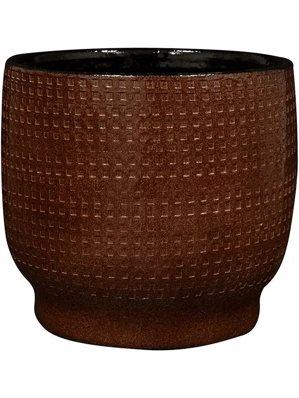 Lykke Plant Pot 13cm Height 12cm Dia Pot Chestnut