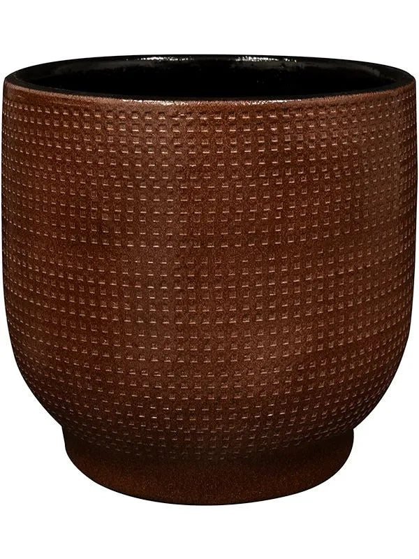 Lykke Plant Pot 16cm Height 15cm Dia Pot Chestnut