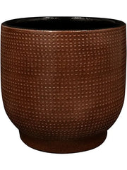 Lykke Plant Pot 20cm Height 18cm Dia Pot Chestnut
