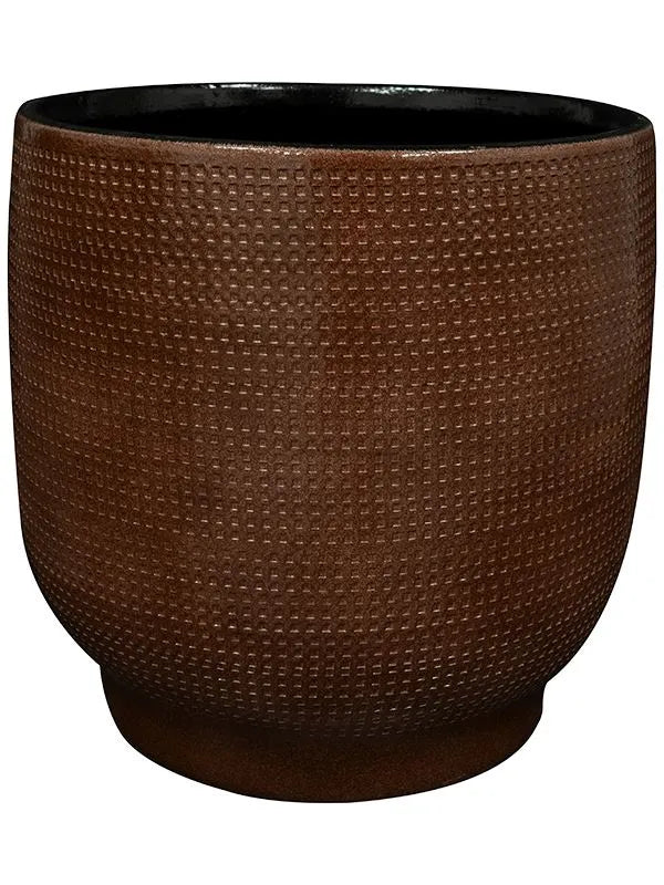 Lykke Plant Pot 25cm Height 22cm Dia Pot Chestnut