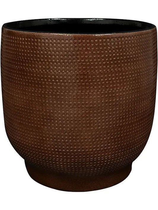Lykke Plant Pot 28cm Height 24cm Dia Pot Chestnut