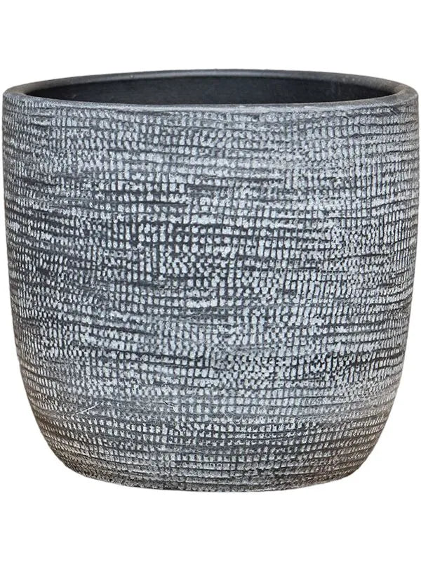 Magna Plant Pot 14cm Height 12cm Dia Pot Dark Grey