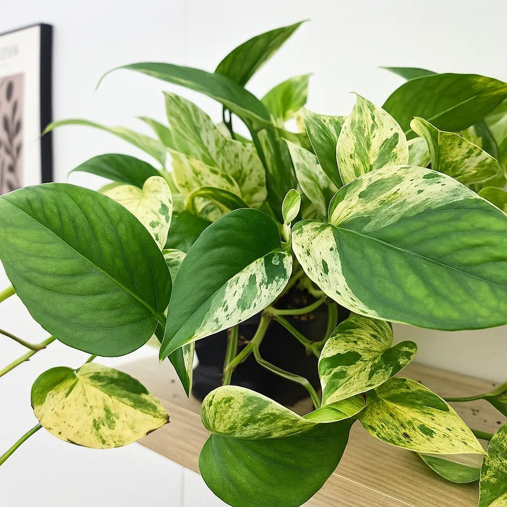30 45cm marble queen pothos epipremnum in hanging 15cm pot Marble Queen Pothos Epipremnum House Plant – Plants For All Seasons