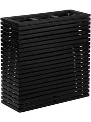 Marrone Orizzontale (with liner) Plant Pot 76cm Height 18cm Dia Divider Black