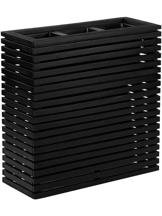 Marrone Orizzontale (with liner) Plant Pot 90cm Height 26cm Dia Divider Black