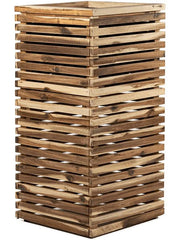 Marrone Orizzontale (with liner) Plant Pot 98cm Height 32cm Dia High Cube Naturel