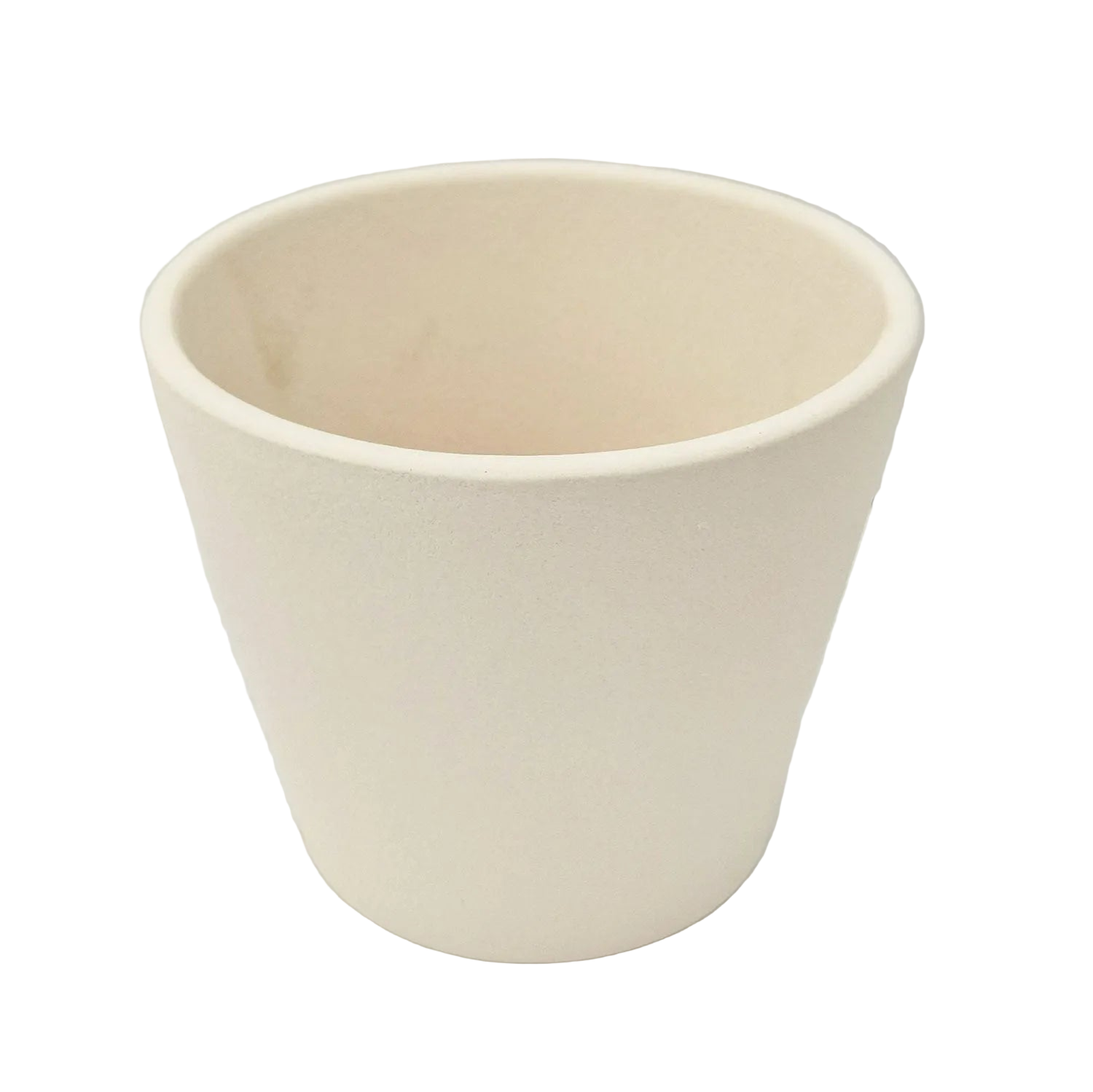 Matt White Natural 11cm Indoor Plant Pot