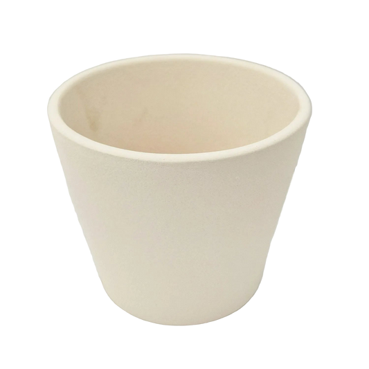 Matt White Natural 11cm Indoor Plant Pot