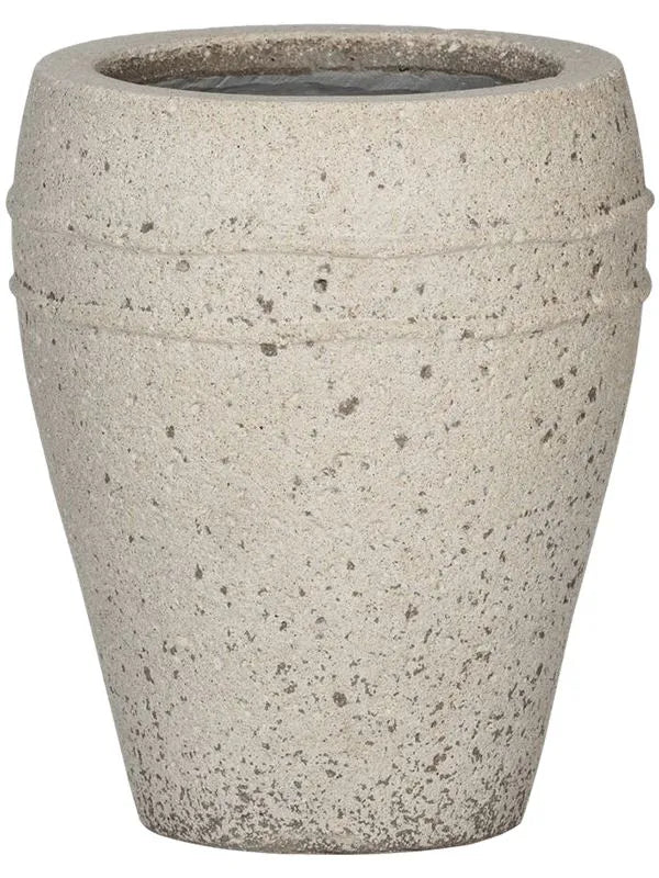 Mediterranean Plant Pot 32cm Height 19cm Dia Ares S Chalk White