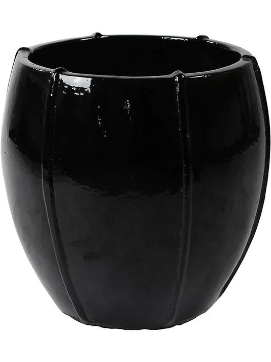Moda Plant Pot 55cm Height 45cm Dia Emperor Black Shiny