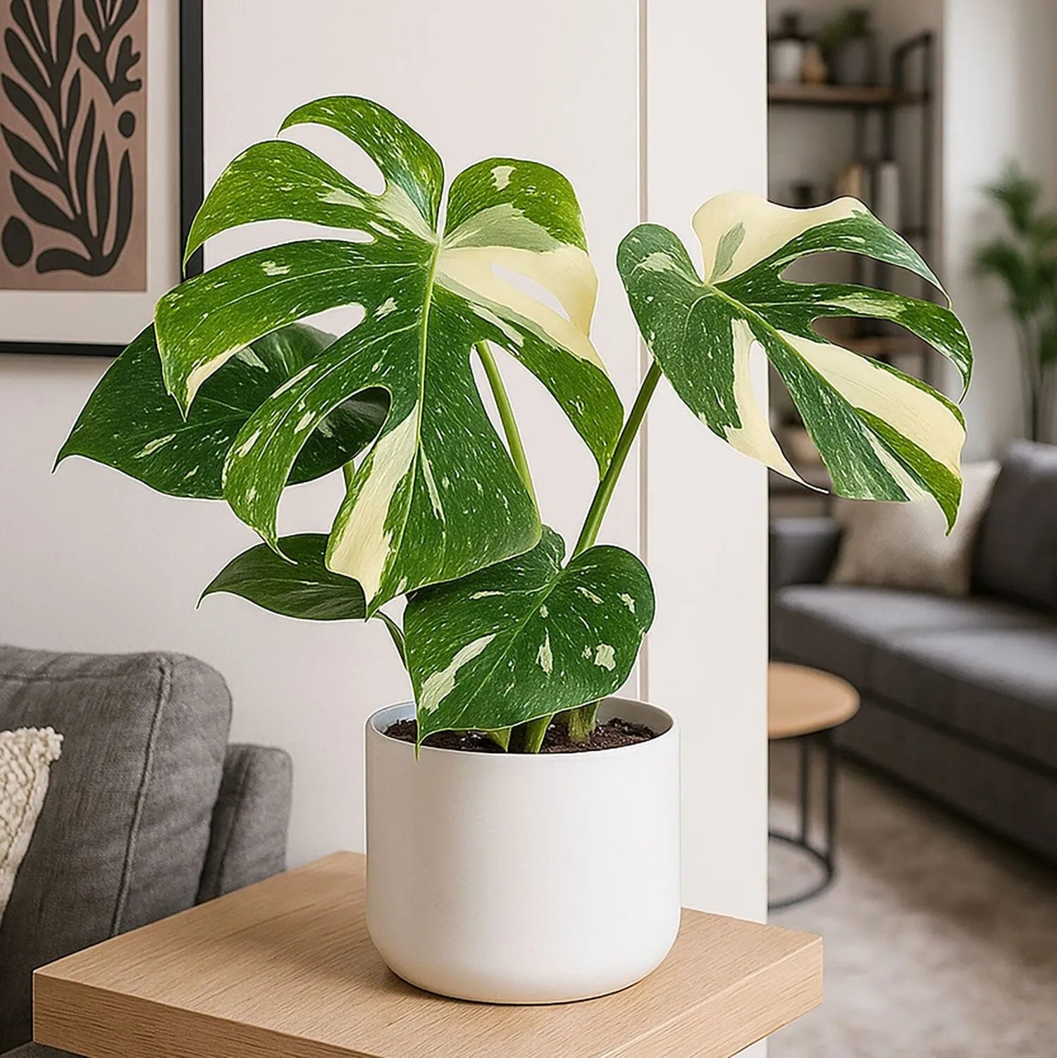 Monstera Thai Constellation Cheese Plant Variegated House Plant