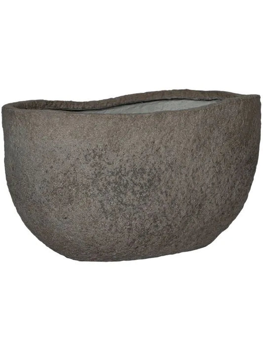 Mountain Plant Pot 40cm Height 39cm Dia Hunter L Dioriet Grey