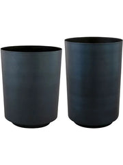 Myra Plant Pot 24cm Height cm Dia Pot Tall Dark Blue (set of 2)
