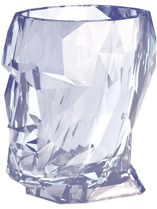 Nano Adan Glossy Plant Pot 18cm Height 10cm Dia Pot Clear Cristal