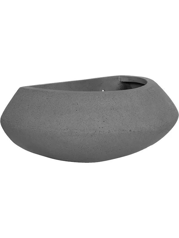 Natural Wally Plant Pot 12cm Height 29cm Dia Mini Tara XS Grey