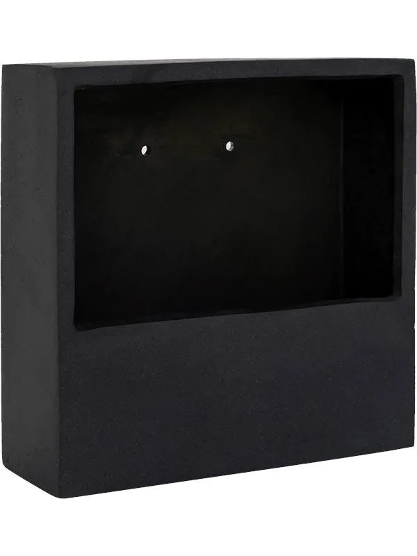 Natural Wally Plant Pot 9cm Height 29cm Dia Jack XS Black