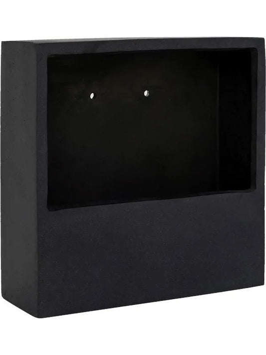 Natural Wally Plant Pot 9cm Height 29cm Dia Jack XS Black