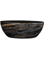 Niene Plant Pot 20cm Height 23cm Dia Planter Marble Black