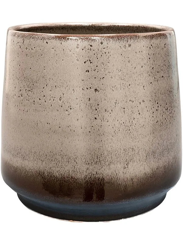 Noaz Plant Pot 19cm Height 18cm Dia Pot Coffee
