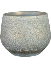 Noor Plant Pot 13cm Height 14cm Dia Pot Metallic Grey