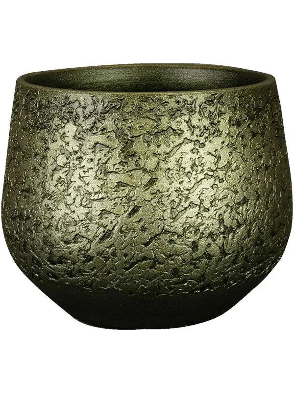 Noor Plant Pot 13cm Height 14cm Dia Pot Velvet Green