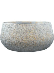 Noor Plant Pot 13cm Height 23cm Dia Bowl Metallic Grey