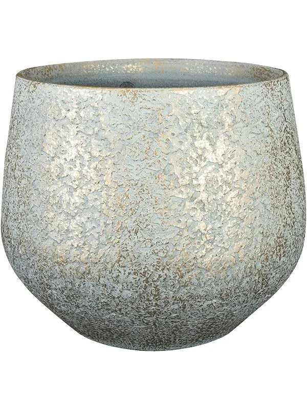 Noor Plant Pot 20cm Height 18cm Dia Pot Metallic Grey
