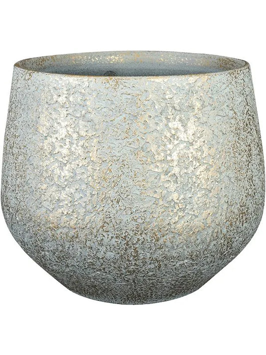 Noor Plant Pot 20cm Height 18cm Dia Pot Metallic Grey