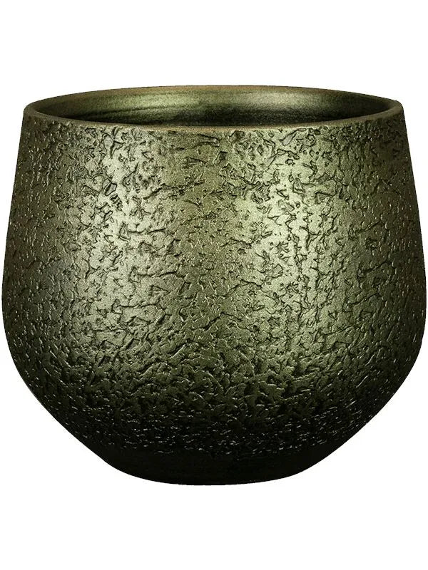 Noor Plant Pot 20cm Height 18cm Dia Pot Velvet Green