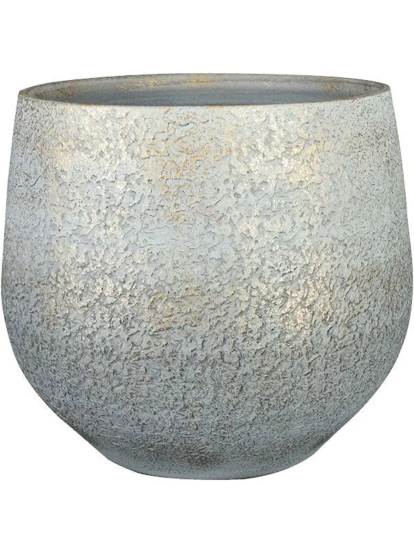Noor Plant Pot 25cm Height 22cm Dia Pot Metallic Grey