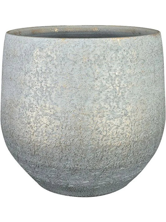 Noor Plant Pot 30cm Height 27cm Dia Pot Metallic Grey