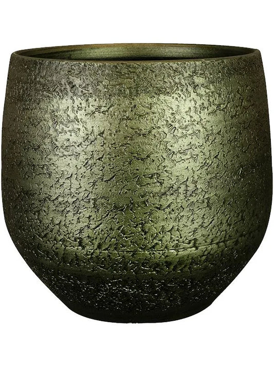 Noor Plant Pot 30cm Height 27cm Dia Pot Velvet Green