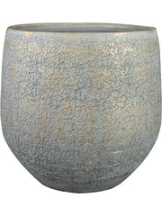 Noor Plant Pot 33cm Height 30cm Dia Pot Metallic Grey