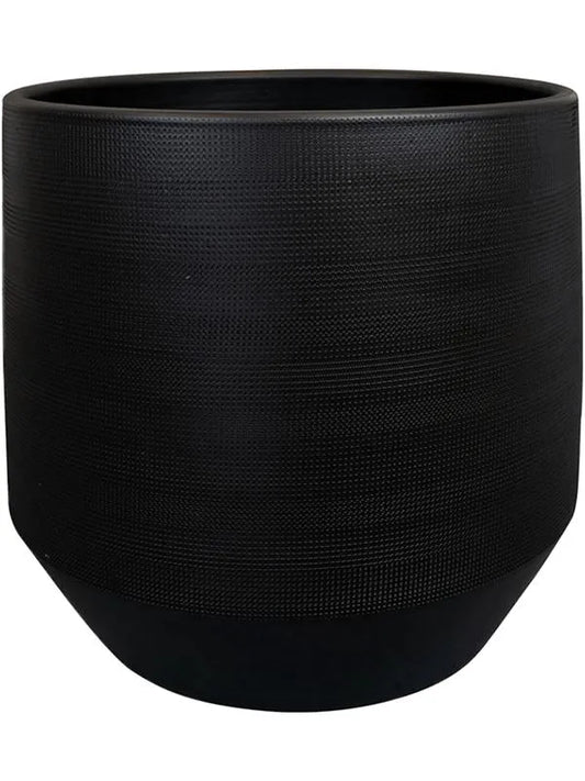 Norell Plant Pot 30cm Height 29cm Dia Pot Black